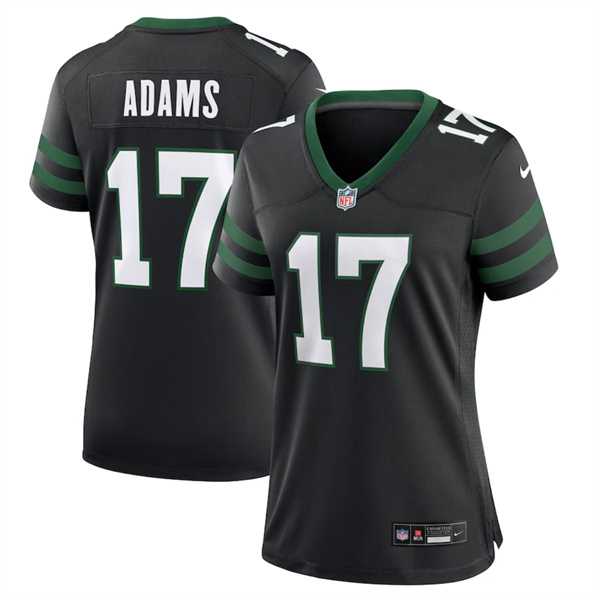 Women%27s New York Jets #17 Davante Adams Black Stitched Jersey Dzhi